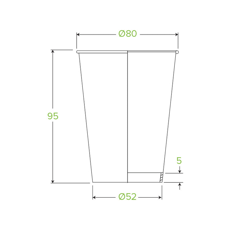 600ml Clear Biocup