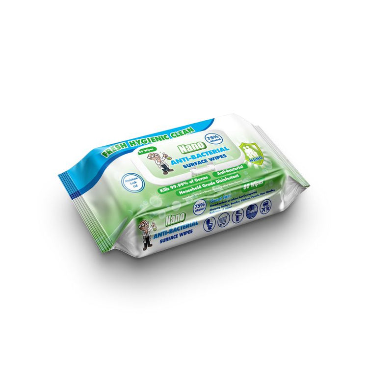 Nano Anti-bacterial Surface Wipes