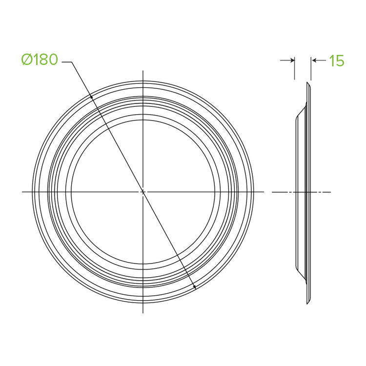 18cm Biocane Plate